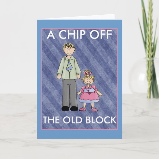 Cartão Personalize! Pai e Filha (Frente)