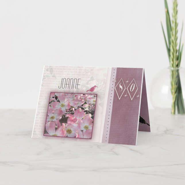 Cartão Personalize your own 80th birthday (Frente)