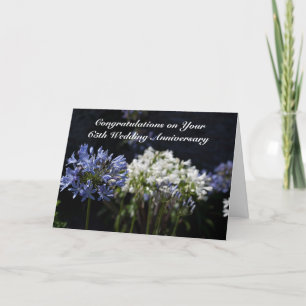 Cartão Personalized 65th Wedding Anniversary / Any Year