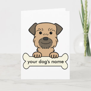 Cartão Personalized Border Terrier