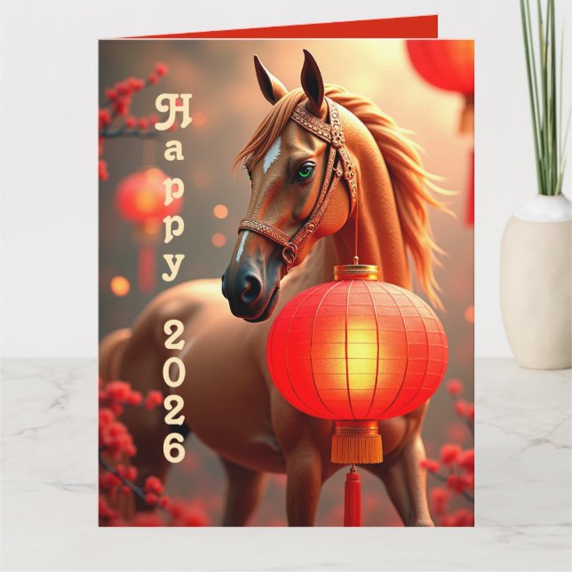 Cartão Personalized Chinese new year 2026 (Frente)