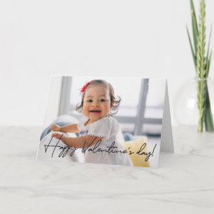 Cartão Personalized Cute 2021 Happy Valentine's day Photo