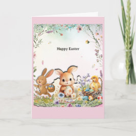 Cartão Personalized Easter Folded Greeting Card