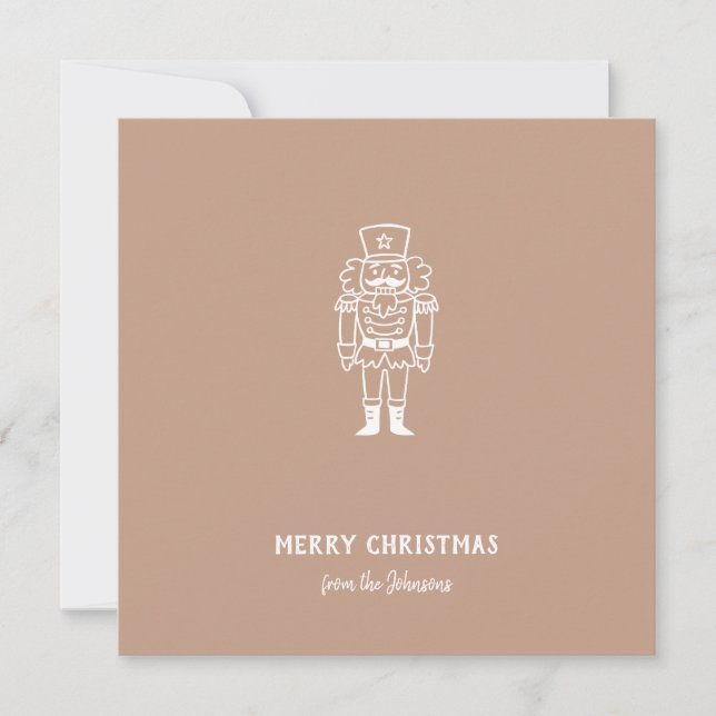 Cartão Personalized Family Name Merry Christmas Prince (Frente)