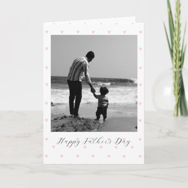 Cartão Personalized Father’s Day Photo Greetings Card (Frente)