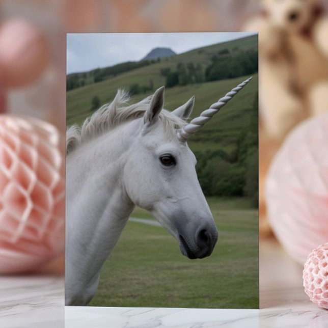 Cartão Personalized Funny Unicorn Birthday (Criador carregado)