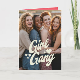 Cartão Personalized Galentine’s Day Photo