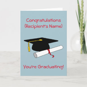 Cartão Personalized Graduation Card