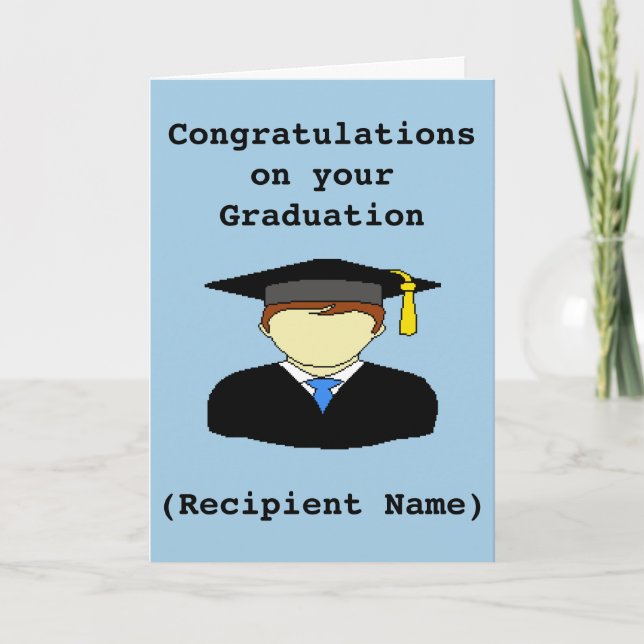 Cartão Personalized Graduation Congratulations Card (Frente)
