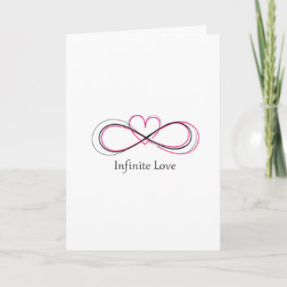 Cartão Personalized Infinite Love 1 Valentine Card