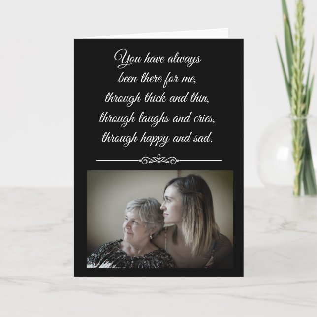 Cartão Personalized Mother Daughter Happy Mother's Day (Frente)