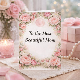 Cartão Personalized Mother's Day Card for Beautiful Mom