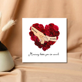 Cartão Personalized Mummy Loves You So Much Mother's Day 