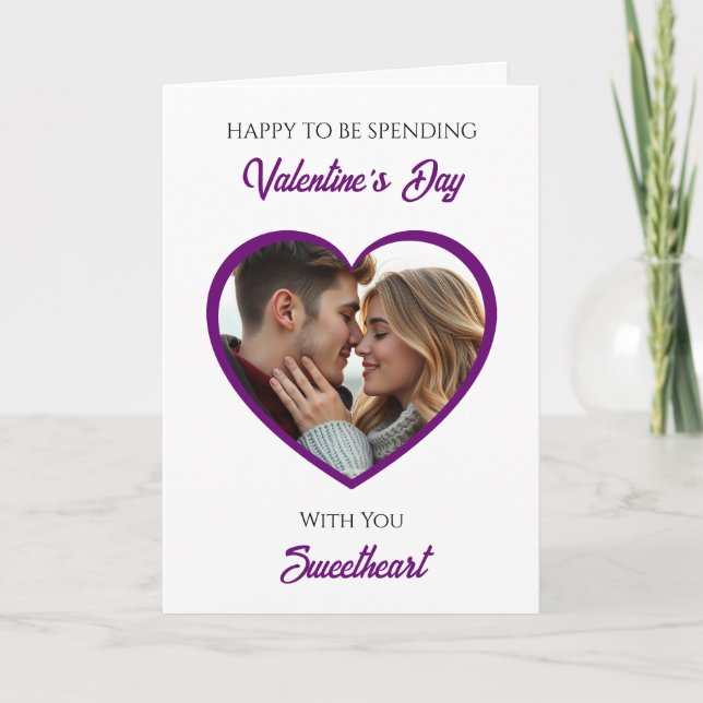Cartão Personalized Photo Valentine's Day | My Favorite  (Frente)