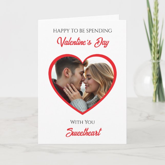 Cartão Personalized Photo Valentine's Day | My Favorite  (Frente)
