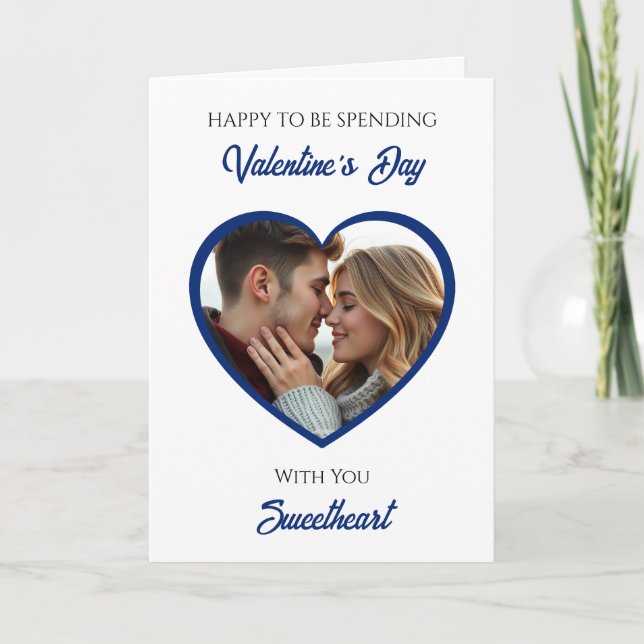 Cartão Personalized Photo Valentine's Day | My Favorite  (Frente)