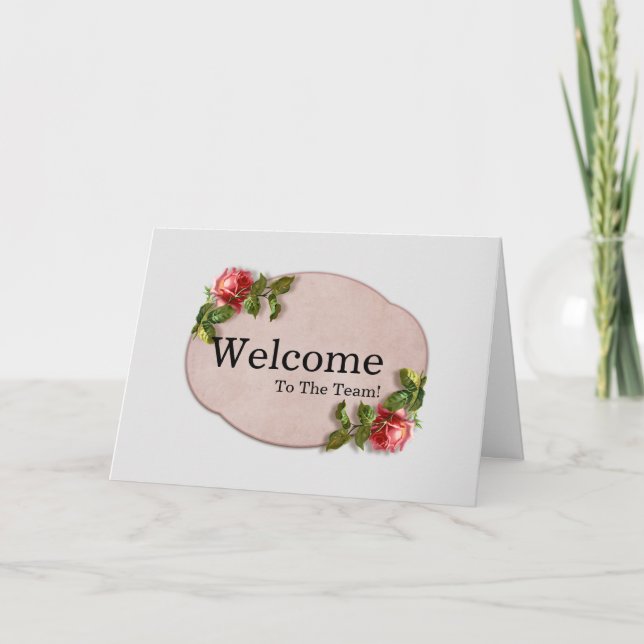 Cartão Personalized simple Elegant Welcome Card (Frente)