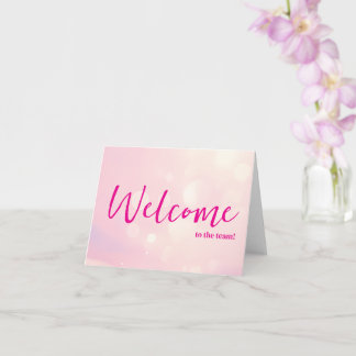 Cartão Personalized simple Elegant Welcome to the team