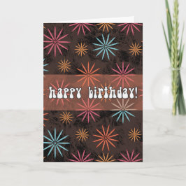 Cartão Personalized Starburst Birthday