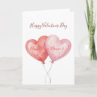 Cartão Personalized Valentine’s Day Card