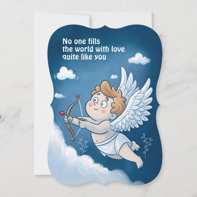 Cartão Personalized Valentine’s Day Card - Love Like No O (Frente)