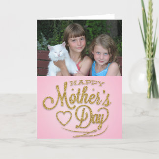 Cartão Personalized with Your Photo, Mother's Day Card
