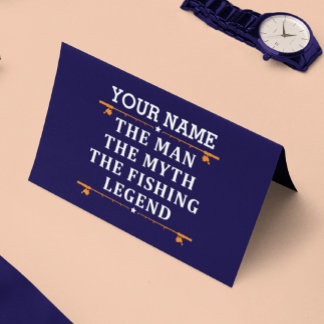 Cartão Personalizou O Homem O Mito Da Lenda De Pesca
