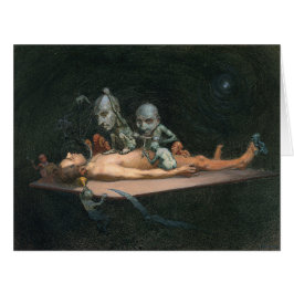 Cartão Perto da morte, vendo espíritos Mau demônicos