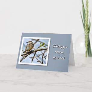 Cartão Perto no meu coração...