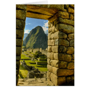 Cartão Peru, Andes, Cordilheira dos Andes, Machu Picchu,