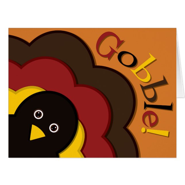 Cartão Peru de ação de graças (Frente horizontal)