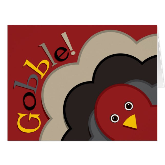 Cartão Peru de ação de graças (Frente horizontal)