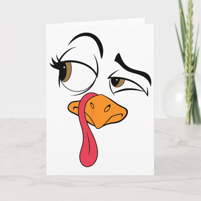 Cartão Peru Engraçado Peru Legal Fantasia de Ação de Graç (Frente)