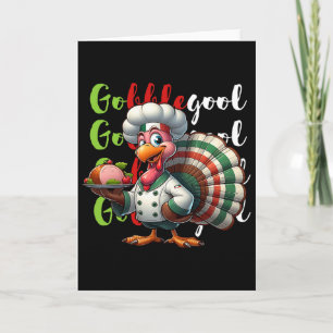 Cartão Peru Gobblegool engraçado de Ação de Graças Gobble