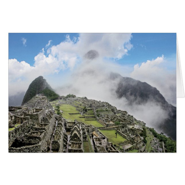 Cartão Peru, Machu Picchu, a antiga cidade perdida de 4 (Frente Horizontal)