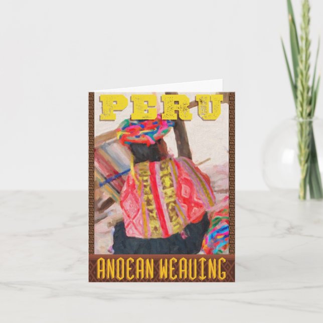 Cartão Peru: The Art of Andean Weaving Notecard (Frente)