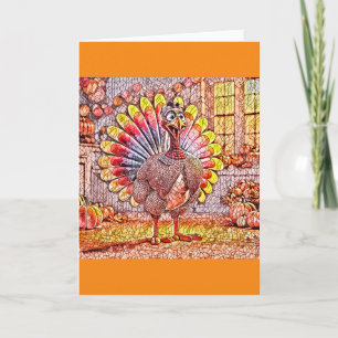 Cartão Peru Tom Turkey Mosaico