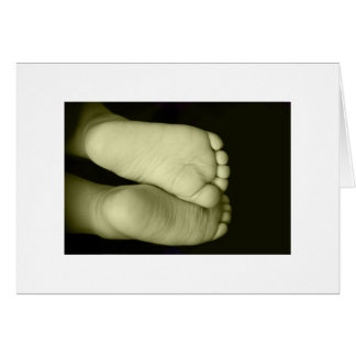 Cartão Pés-Bebê Cachorros Unisex Amarelo
