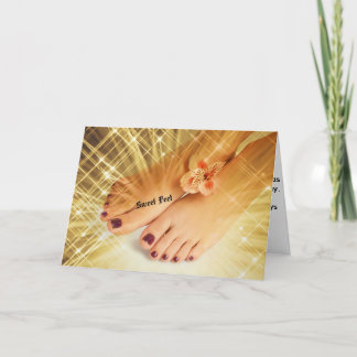 Cartão Pés desagradáveis