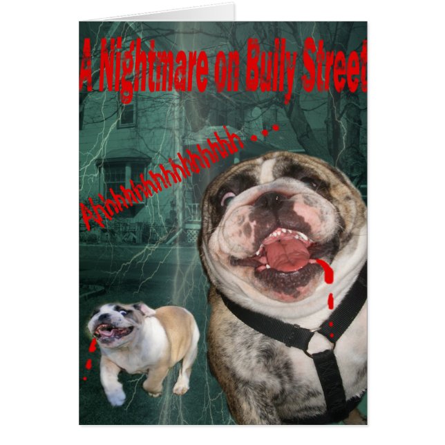 Cartão pesadelo na rua bully (Frente)