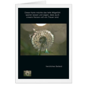 Cartão Pêsames cordiais