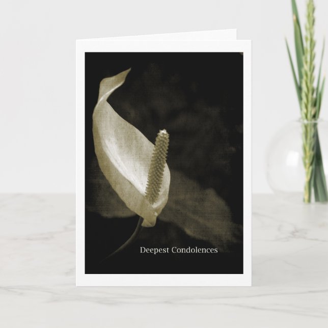 Cartão Pêsames Profundos (Frente)