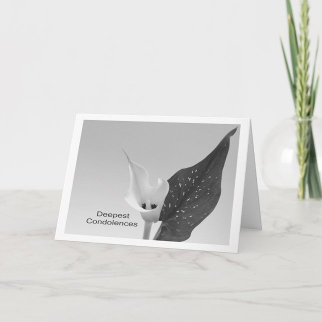 Cartão Pêsames Profundos (Frente)