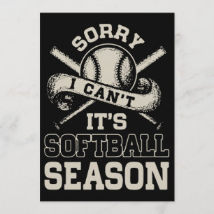 Cartão pesaroso eu chanfro seus t-shirt do softball
