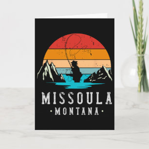 Cartão Pesca com Mosca Missoula Montana