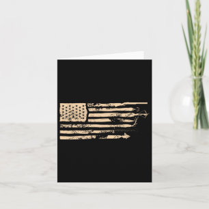 Cartão Pesca com pavilhão americano Usa Pesca de Vintage