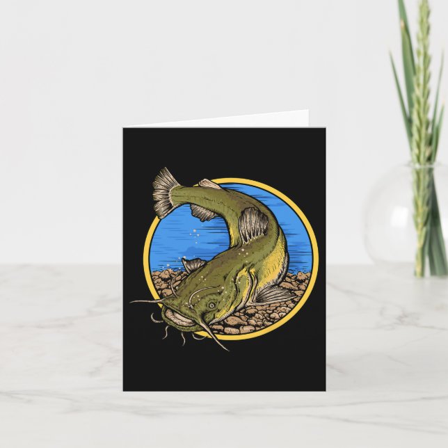 Cartão Pesca de peixes-palha (Frente)