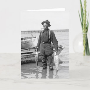 Cartão Pesca do Chade, início dos anos 1900