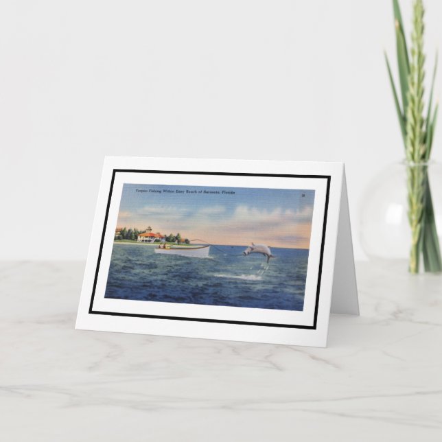 Cartão Pesca do Tarpon (Frente)
