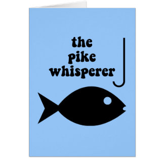 Cartão pesca do whisperer do pique